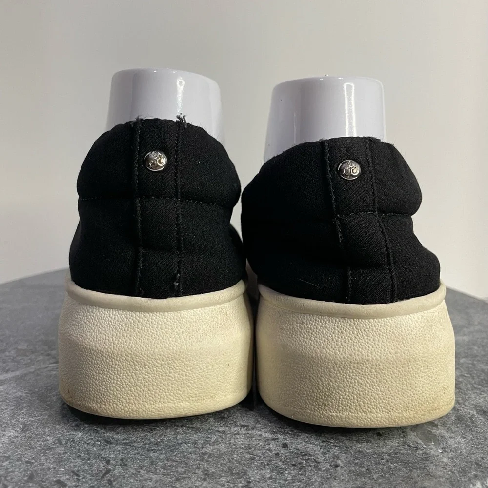 💛 Sam Edelman Nerah Black Slip On Platform Sneakers 8